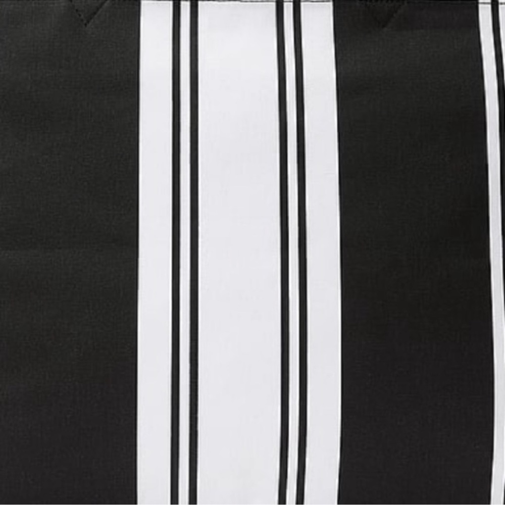 Victoria’s Secret Striped Tote in Black & White. 20.25"L x 12.5"H x 6.5"W - Picture 6 of 9